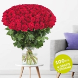 100 Rosen verschicken - Blumen online shop