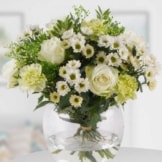 Weißer Blumenstrauß - verschicken